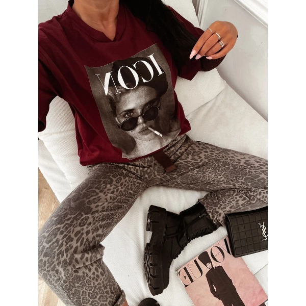 T-shirt damski oversize MOJO – bawełniana koszulka premium